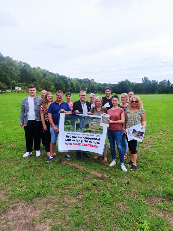 Bürgerinitiative Kroppental Schönburg
Steinerner Engel
Ortsumgehung Wethau